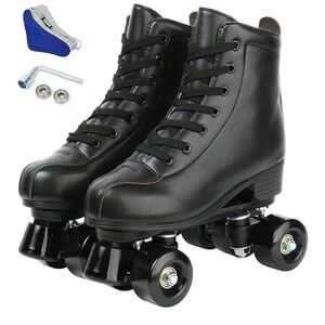 Black Roller Skates with Accessories - US Men’s 10.5 / Women’s 12